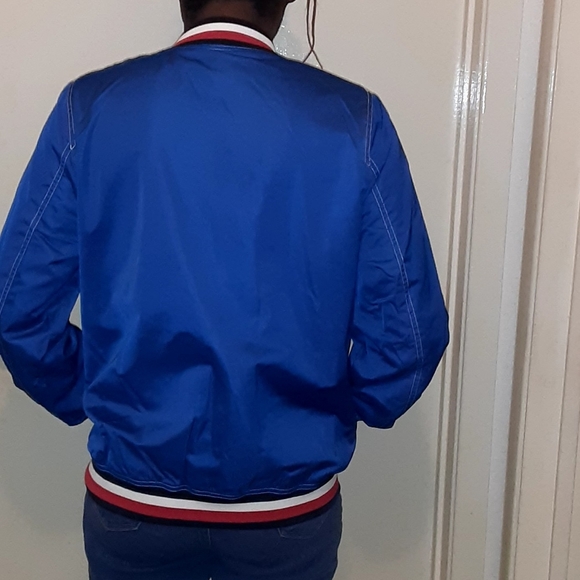 Tommy Hilfiger Jacket blue windbreaker size large - Picture 4 of 7